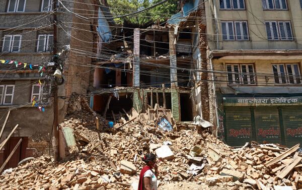 Consecuencias del terremoto en Nepal - Sputnik Mundo