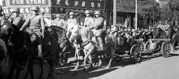 Soldados soviéticos en China (archivo) - Sputnik Mundo