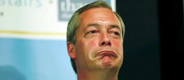 Nigel Farage, líder del Partido por la Independencia de Reino Unido (UKIP) - Sputnik Mundo
