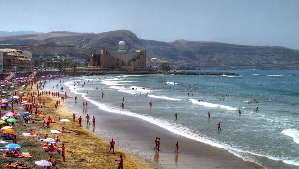 Playa de Las Canteras, Las Palmas de Gran Canaria (archivo) - Sputnik Mundo