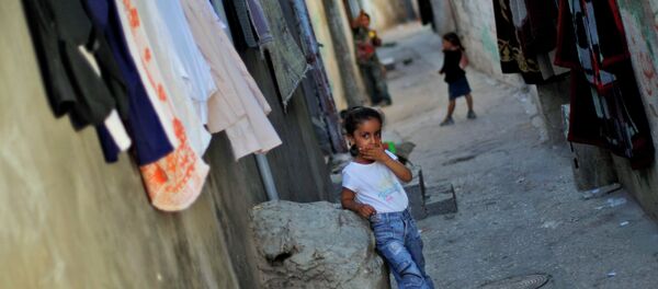 La vida en el campo de refugiados de Al-Amari en Ramala (Cisjordania) - Sputnik Mundo