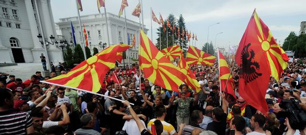 Situación en Skopje - Sputnik Mundo