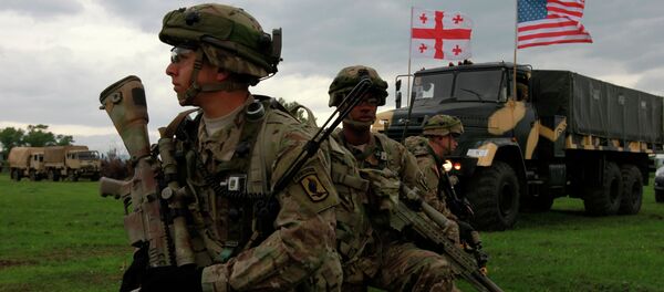 Soldados estadounidenses durante las maniobras de la OTAN en Georgia (archivo) - Sputnik Mundo