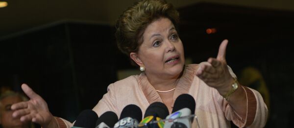 Brazilian President Dilma Rousseff gives a press conference in Havana Brazilian President Dilma Rousseff gives a press conference in Havana - Sputnik Mundo
