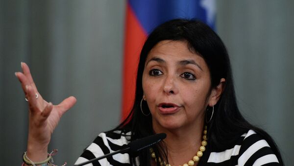 Delcy Rodríguez, ministra de Exteriores de Venezuela - Sputnik Mundo