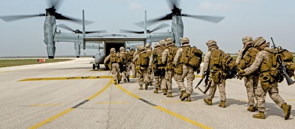 Marines estadounidenses en la base de Morón de la Frontera - Sputnik Mundo