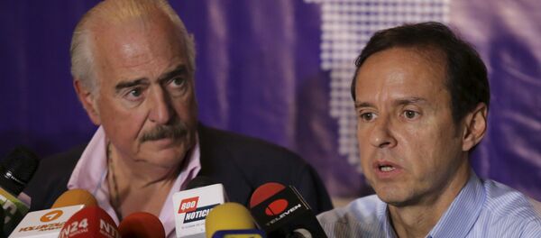 Ex presidente de Colombia, Andrés Pastrana, y ex presidente de Bolivia, Jorge Quiroga - Sputnik Mundo