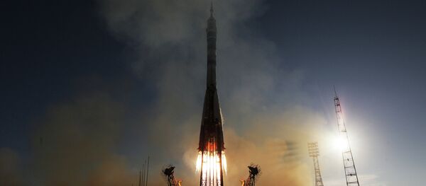 Lanzamiento del cohete Soyuz-FG desde el cosmódromo de Baikonur (archivo) - Sputnik Mundo
