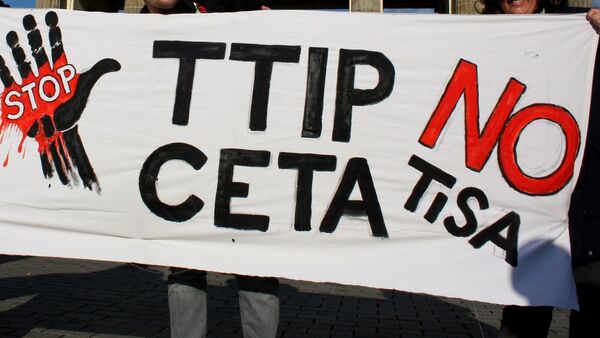 Manifestación contra TTIP - Sputnik Mundo