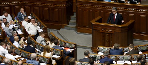 Petró Poroshenko, presidente de Ucrania - Sputnik Mundo