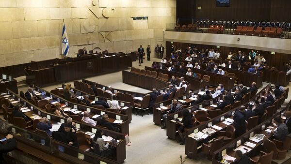 Plenum during a session at the Knesset, the Israeli parliament, in Jerusalem May 13, 2015 - Sputnik Mundo