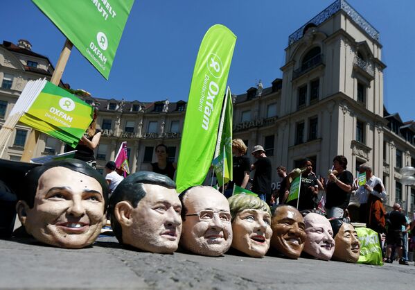 Protestas contra la cumbre del G7 en Munich - Sputnik Mundo