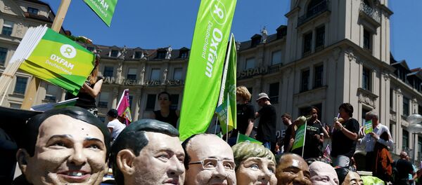 Protestas contra la cumbre del G7 en Munich - Sputnik Mundo