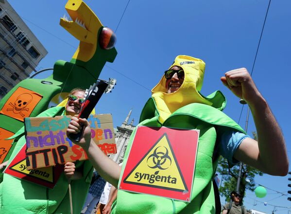 Protestas contra la cumbre del G7 en Munich - Sputnik Mundo