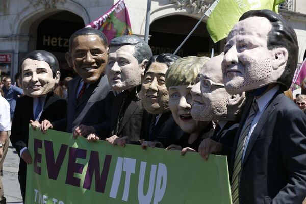 Protestas contra la cumbre del G7 en Munich - Sputnik Mundo