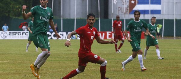 Futbolistas del equipo nacional de Cuba y de New York Cosmos - Sputnik Mundo