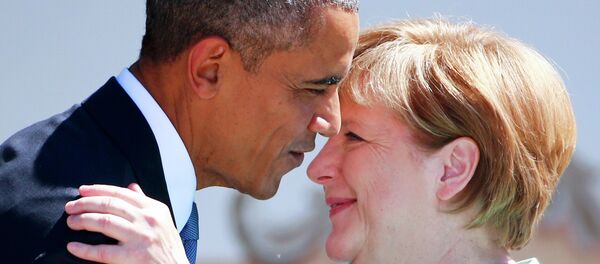 Presidente de EEUU, Barack Obama y canciller de Alemania, Angela Merkel - Sputnik Mundo
