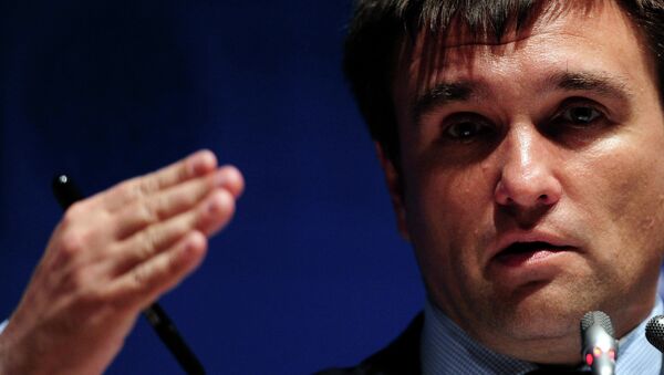 El canciller ucraniano, Pavlo Klimkin - Sputnik Mundo