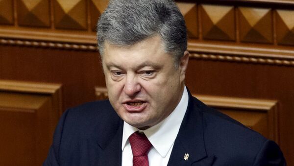 Petró Poroshenko, presidente de Ucrania Petró Poroshenko, presidente de Ucrania - Sputnik Mundo