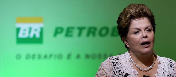Ceremonia de introducción de nueva presidenta de Petrobras Maria das Gracas Foster, 2012 - Sputnik Mundo