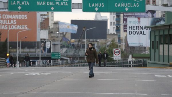 Huelga general en Buenos Aires - Sputnik Mundo