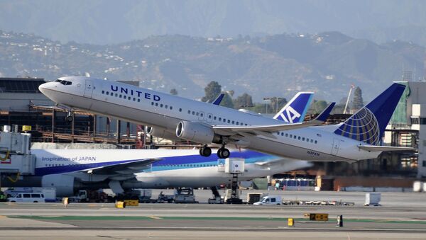 Avión en el Aeropuerto Internacional de Los Angeles, EEUU - Sputnik Mundo