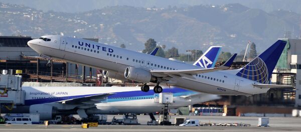 Avión en el Aeropuerto Internacional de Los Angeles, EEUU - Sputnik Mundo