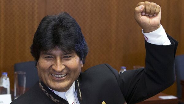 Evo Morales, presidente de Bolivia - Sputnik Mundo