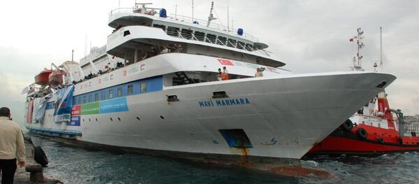 Buque Mavi Marmara saliendo del puerto de Turquía, 2010 - Sputnik Mundo