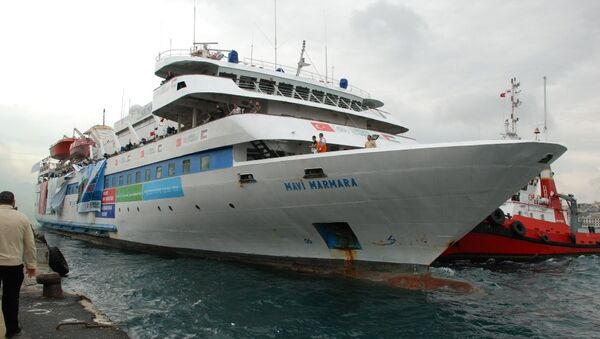 Buque Mavi Marmara saliendo del puerto de Turquía, 2010 - Sputnik Mundo