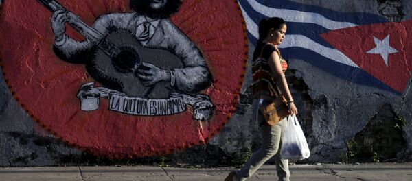 Grafiti en Cuba (archivo) - Sputnik Mundo