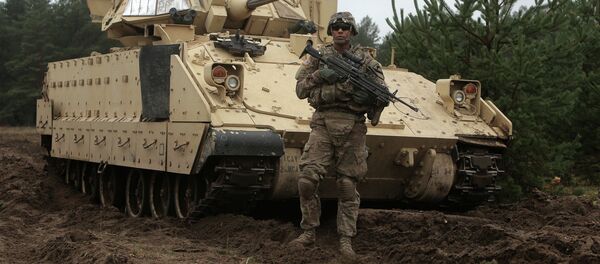 Soldado estadounidense en Letonia - Sputnik Mundo