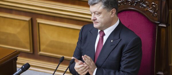 Petró Poroshenko, presidente de Ucrania en la Rada Suprema (Parlamento de Ucrania) - Sputnik Mundo