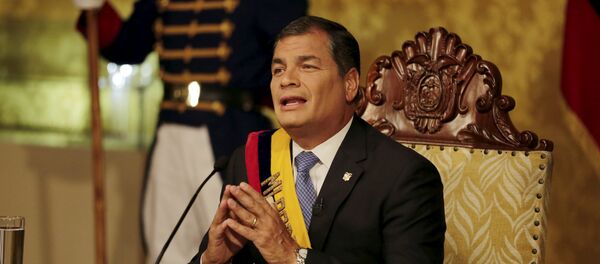 Rafael Correa, presidente de Ecuador - Sputnik Mundo