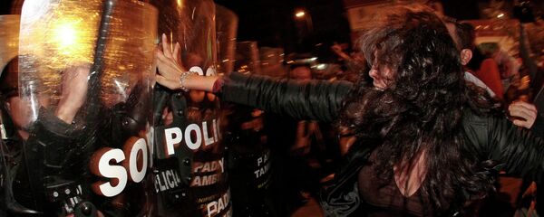 Protesta contra los proyectos de Ley de herencia y plusvalía. Quito, 21 de junio de 2015 - Sputnik Mundo
