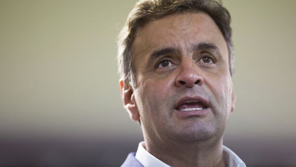 Aécio Neves, líder de la oposición de Brasil y senador por el Partido de la Social Democracia de Brasil (PSDB) - Sputnik Mundo