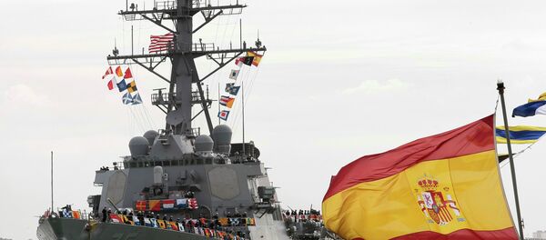 USS Donald Cook,destructor de clase Arleigh Burke, llega a Rota, España - Sputnik Mundo