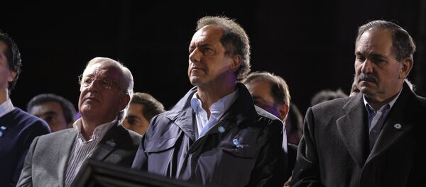 Candidato a la presidencia de Argentina Daniel Scioli - Sputnik Mundo