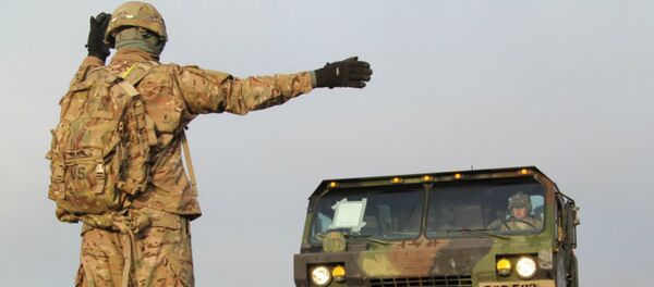 Equipo militar de EEUU fue entregado a Rukla, Lituania - Sputnik Mundo