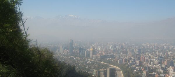 Smog en Santiago de Chile (archivo) - Sputnik Mundo