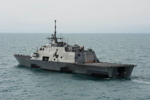 El buque estadounidense USS Fort Worth (LCS 3) El buque estadounidense USS Fort Worth (LCS 3) - Sputnik Mundo