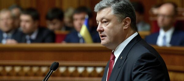 Petró Poroshenko, presidente de Ucrania Petró Poroshenko, presidente de Ucrania - Sputnik Mundo