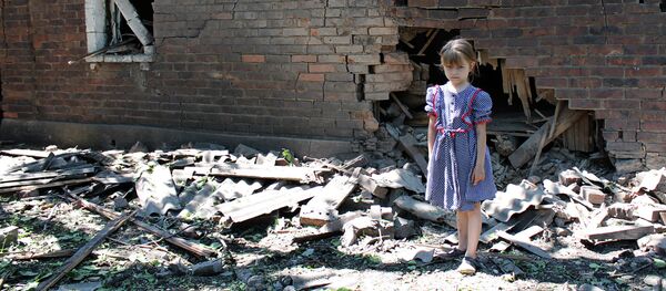 Consecuencias del bombardeo en la región de Donetsk, Ucrania - Sputnik Mundo