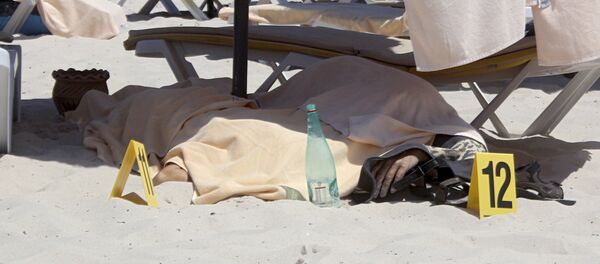 Lugar del atentado en la zona turística Port El Kantaoui - Sputnik Mundo