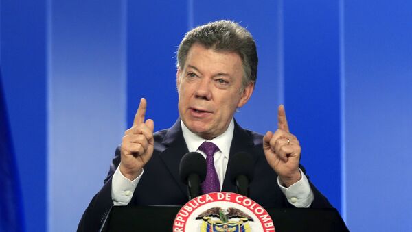 Juan Manuel Santos, presidente de Colombia - Sputnik Mundo