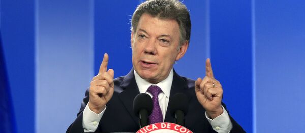 Juan Manuel Santos, presidente de Colombia - Sputnik Mundo