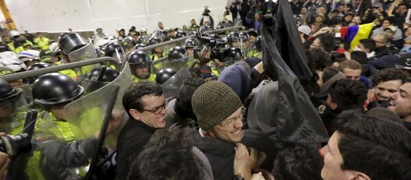 Protestas en Quito, la capital de Ecuador - Sputnik Mundo