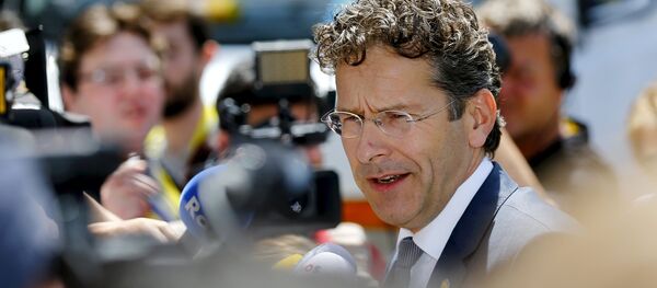 Jeroen Dijsselbloem, presidente del Eurogrupo, en Bruselas, Bélgica, el 25 de junio, 2015 - Sputnik Mundo