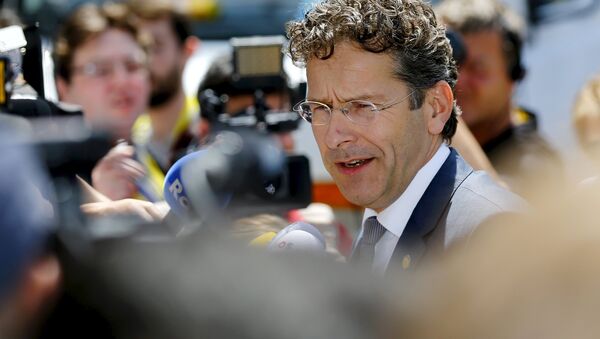 Jeroen Dijsselbloem, presidente del Eurogrupo, en Bruselas, Bélgica, el 25 de junio, 2015 - Sputnik Mundo