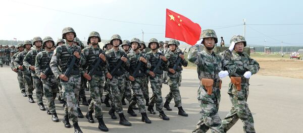 Militares chinos durante maniobras con Rusia (archivo) - Sputnik Mundo